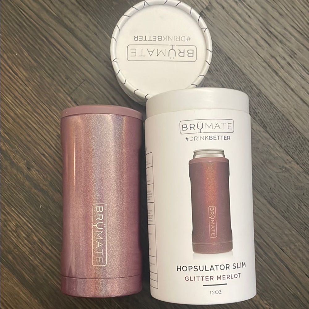 Brumate Hopsulator Slim, glitter merlot, NWT - Picture 5 of 5